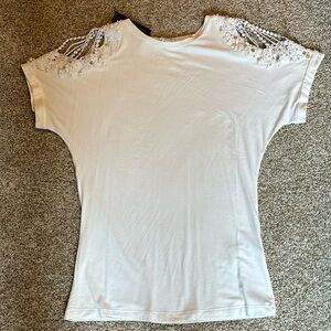 NWT Venus embellished short sleeve top